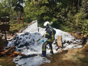 Feuer am Köhler Meiler 2022